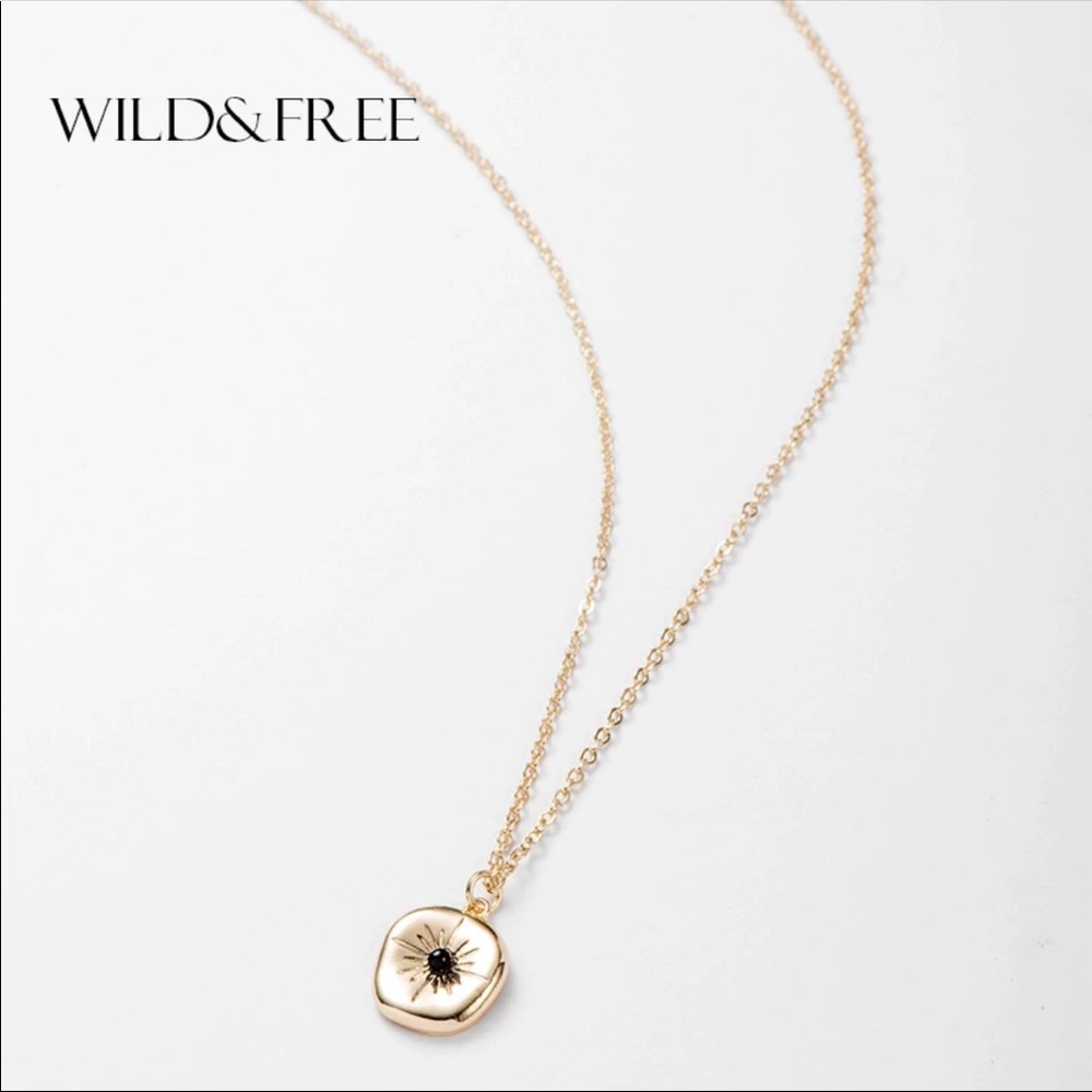 💕 dainty sunburst necklace 💕 - Picture 1 of 5